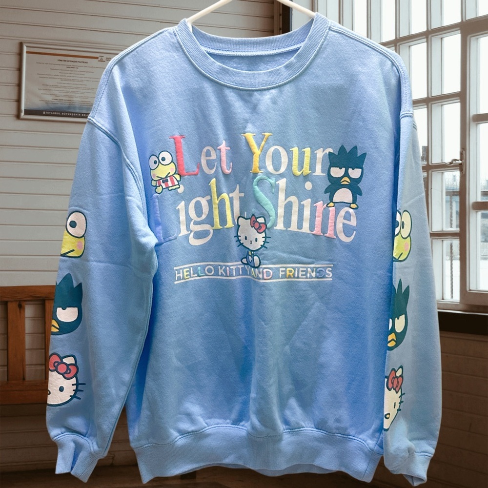 Sanrio Hello Kitty Blue Crewneck sweater M - Picture 2 of 11